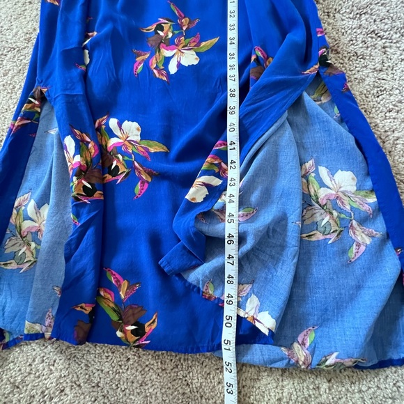 A New Day Bright Blue Floral Maxi Dress - Picture 4 of 8